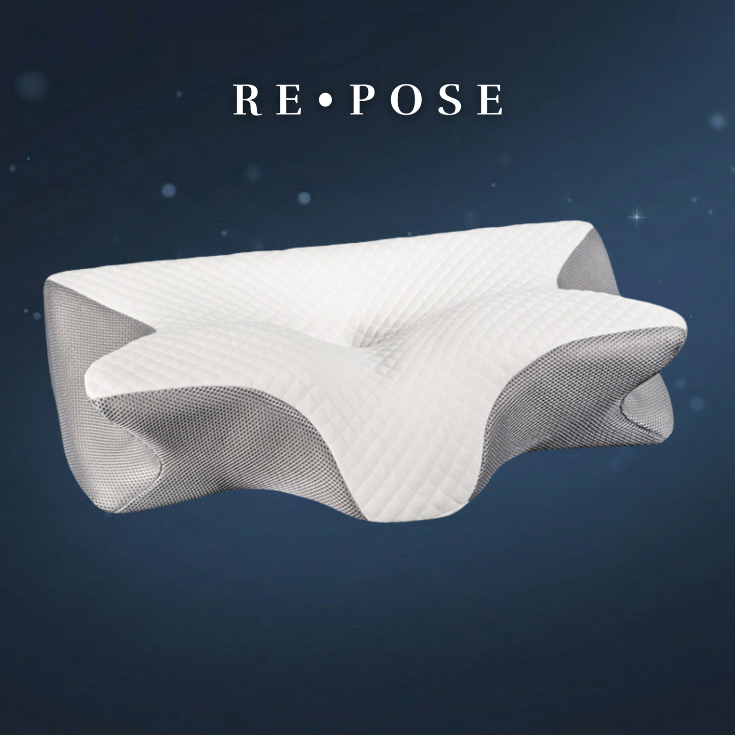 Almohada Cervical Premium Ergonómica con Diseño Contorneado Tipo Mariposa